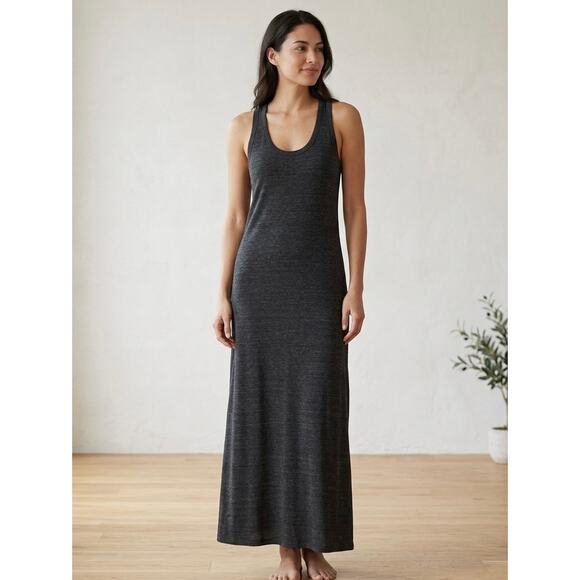Alternative Earth Dresses & Skirts - Alternative Earth Women’s Jersey Knit Tank Gray Maxi Dress Sz M Minimalist
